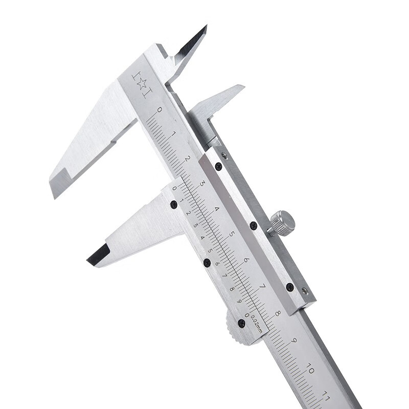 Shanggong four-purpose vernier caliper 0-200mm graduation value 0.02 oil mechanical vernier caliper marking line card carbon steel oil level caliper high precision