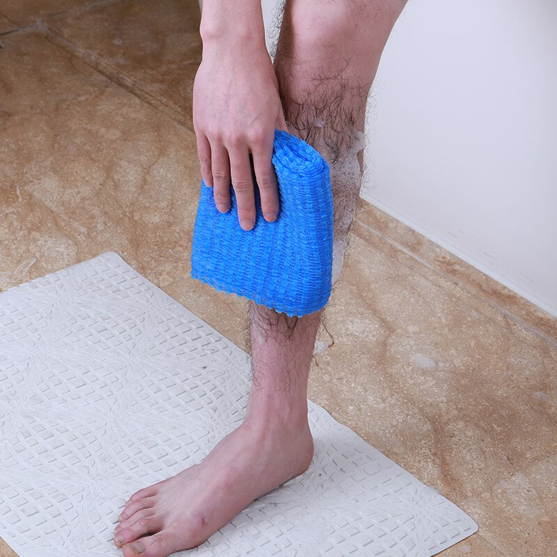Qingyu Japan imported blue bath towel men's bath towel strong back rub delicate foam bath towel aisen men's skin