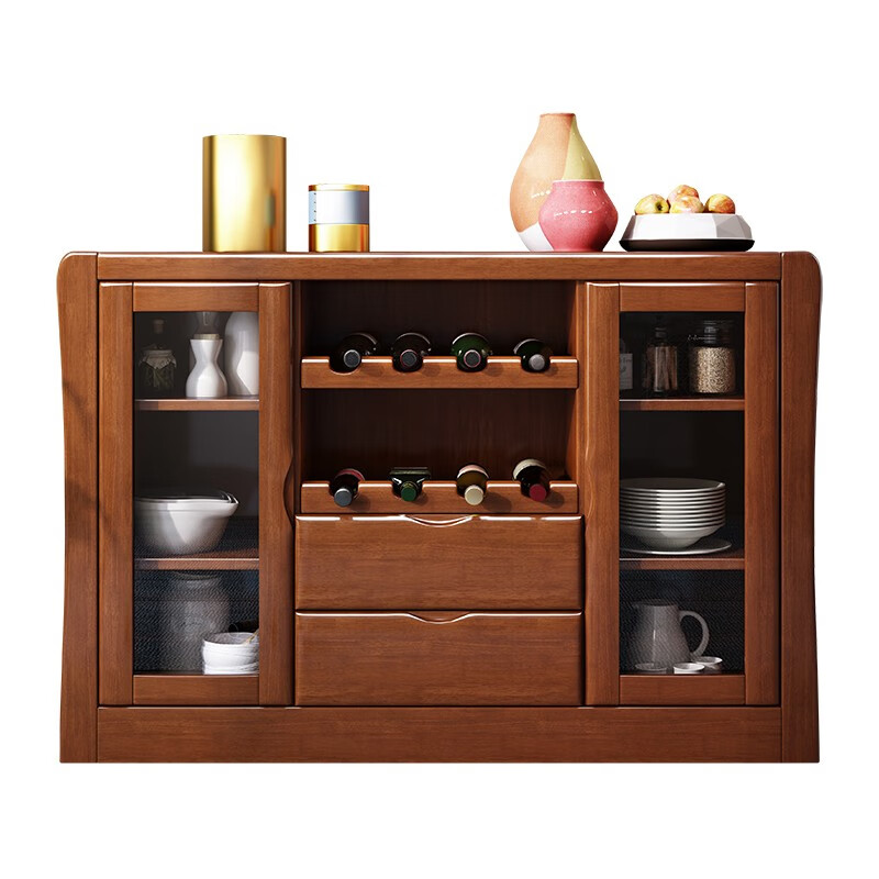 MaiLin Chinese sideboard modern simple solid wood restaurant tea cabinet multi-functional cupboard wine cabinet kitchen cabinet storage cabinet restaurant furniture