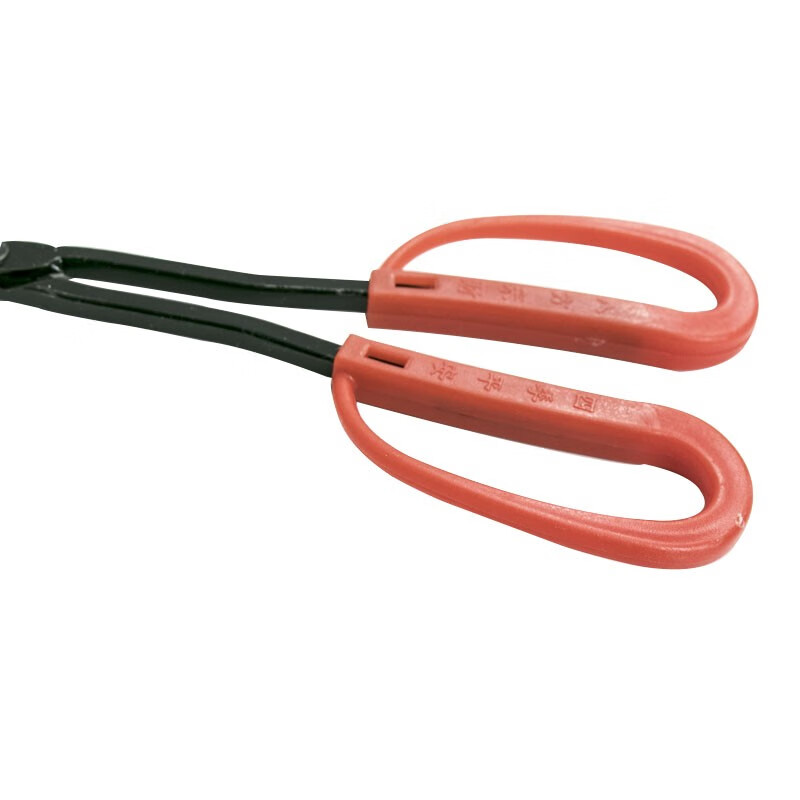 Hasdick HK-5064 coal cake clamp long handle flat head fire pliers garbage clamp garbage pliers environmentally friendly clip picker handmade iron pliers 52cm (2 pieces)