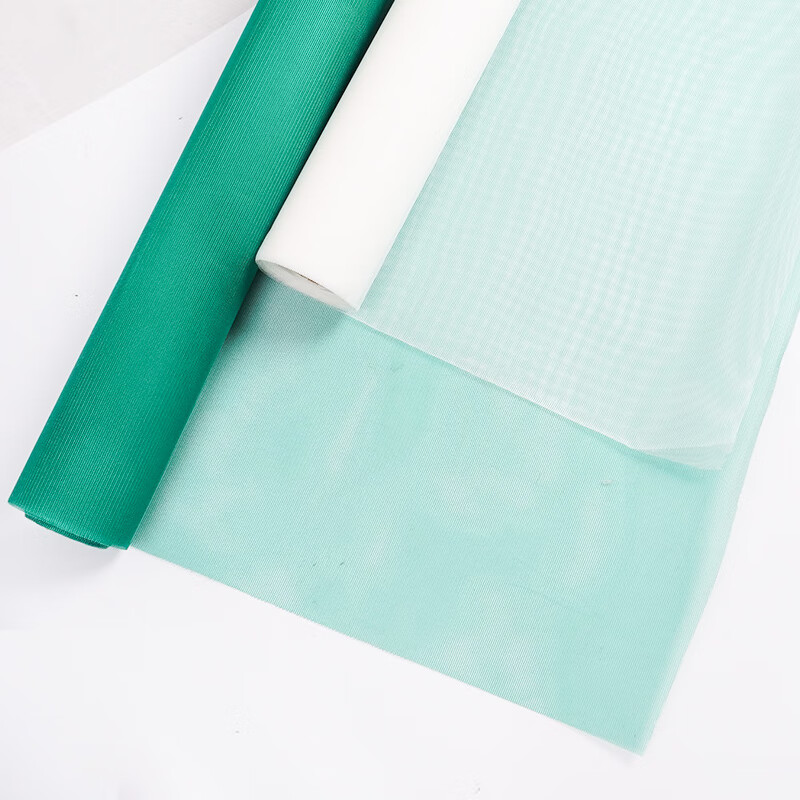 Hesdige dust-proof screen net nylon dust-proof net 32 mesh thickened encryption style with pressure strip 1.2m wide * 10m long (green) HGJ-1504