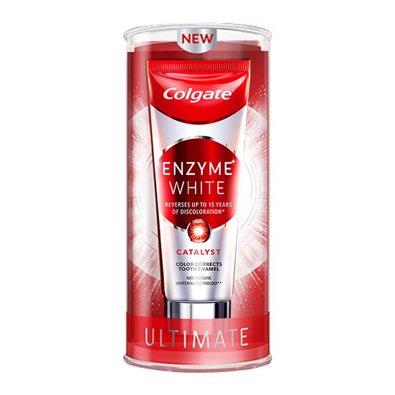 Colgate Waterless Active Enzyme Whitening Toothpaste Whitens Teeth Fresh Breath High-End Fluoride Black and Yellow Teeth Coffee Smoke Stains Active Enzyme Whitening 101g*2