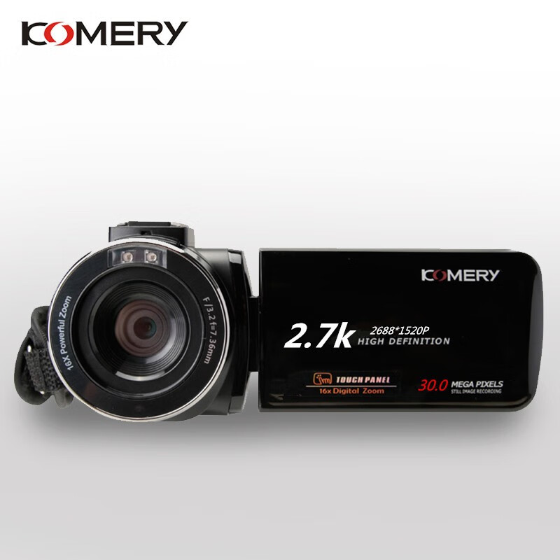 Komery 30 million pixel high-definition digital camera home live broadcast selfie DV travel photo camcorder DV recorder button regular version package one