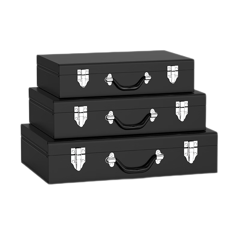 Quanfeng thickened iron box tool box iron box extra thick electric tool storage box household multi-functional large capacity large iron box