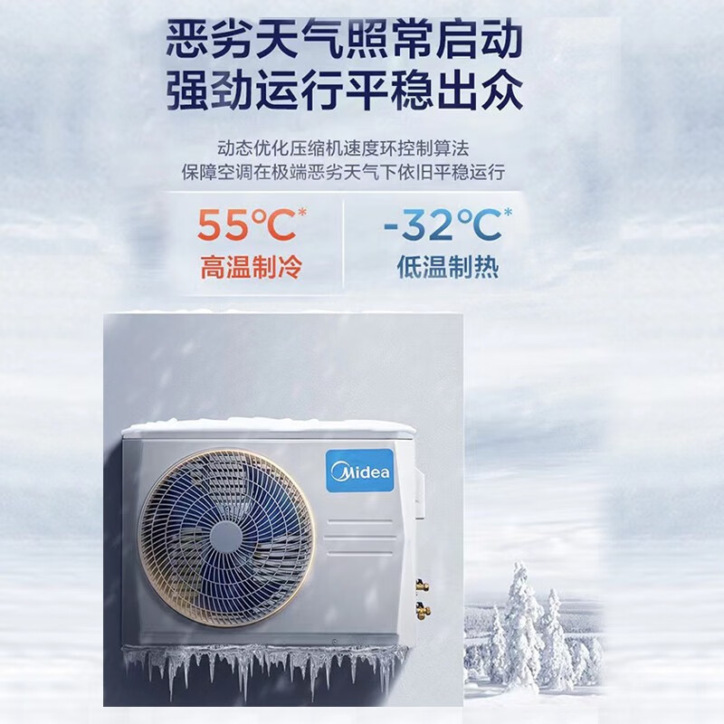 Midea central air conditioner one-to-one ceiling unit, ceiling air conditioner, shop office, embedded patio unit, commercial ceiling unit, new energy efficiency for cooling and heating 5 HP, second level energy efficiency, frequency conversion for cooling and heating, no wind feeling 380V