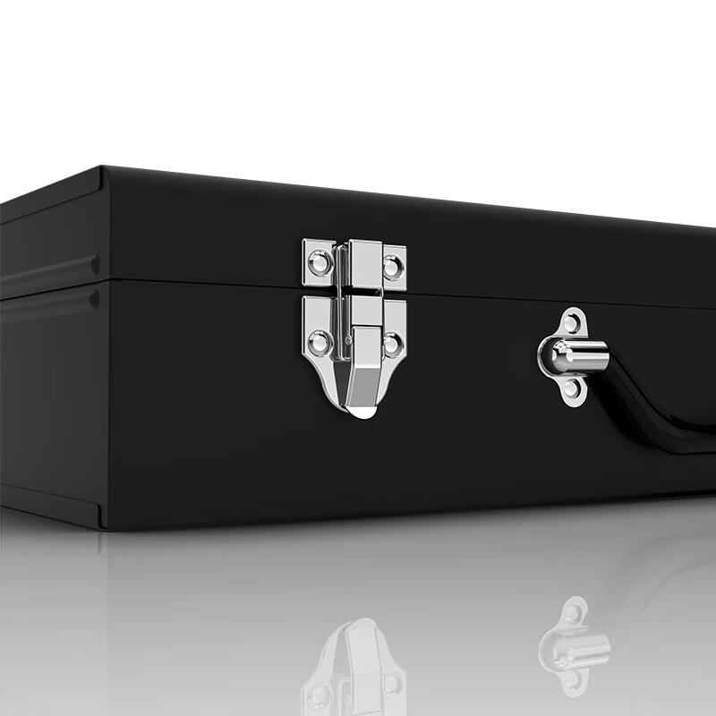 Quanfeng thickened iron box tool box iron box extra thick electric tool storage box household multi-functional large capacity large iron box
