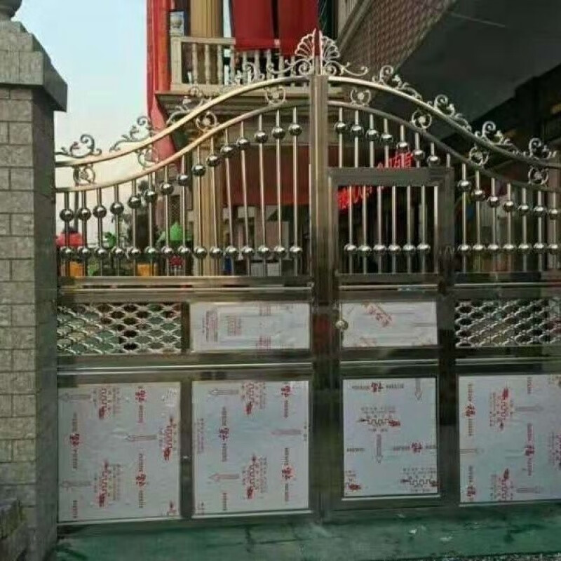 Qinkai 304 stainless steel double-door villa patio door 304 stainless steel double-door villa patio door