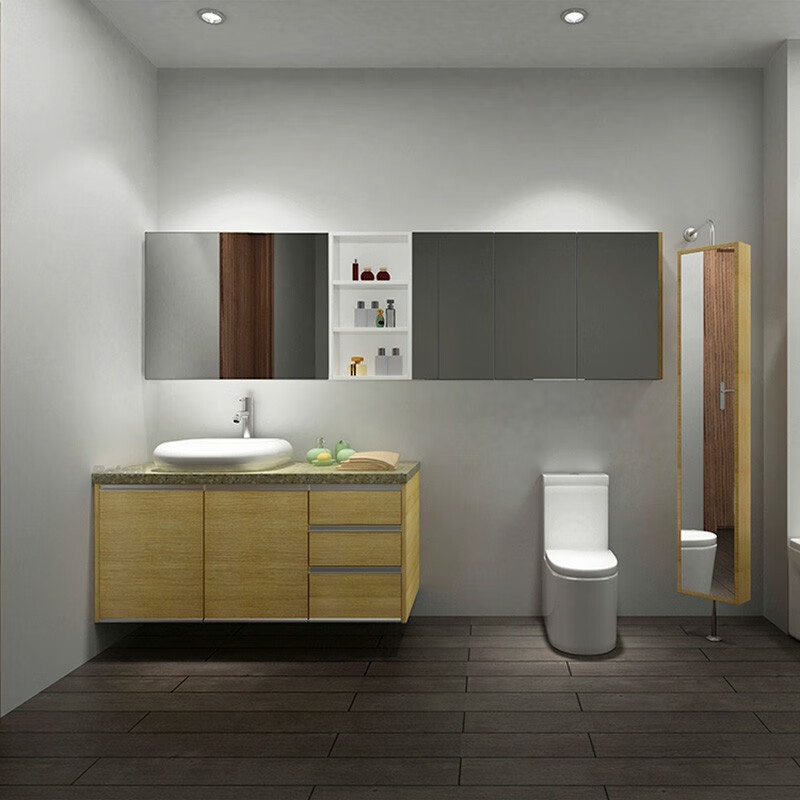 Boloni bathroom cabinet combination modern light luxury bathroom bathroom storage cabinet customization advance payment rush hour advance payment | please consult before bidding