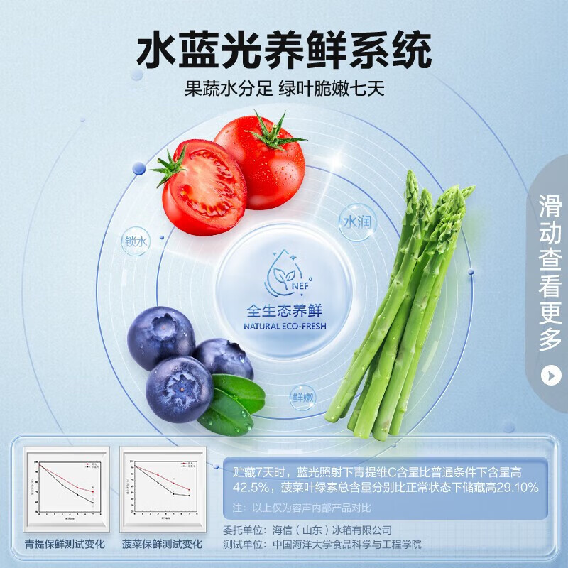 Ronshen 513 liter cross-fold four-door thin built-in refrigerator first-class energy efficiency dual system frequency conversion large capacity energy-saving frost-free national subsidy 20% BCD-513WD17FP