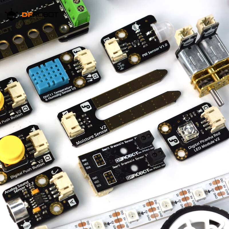 DFROBOT control board 2.0 programming machine entry learning kit, main control board microcontroller, supports the Internet of Things and python programming, control board sensor kit (excluding main board and cables)