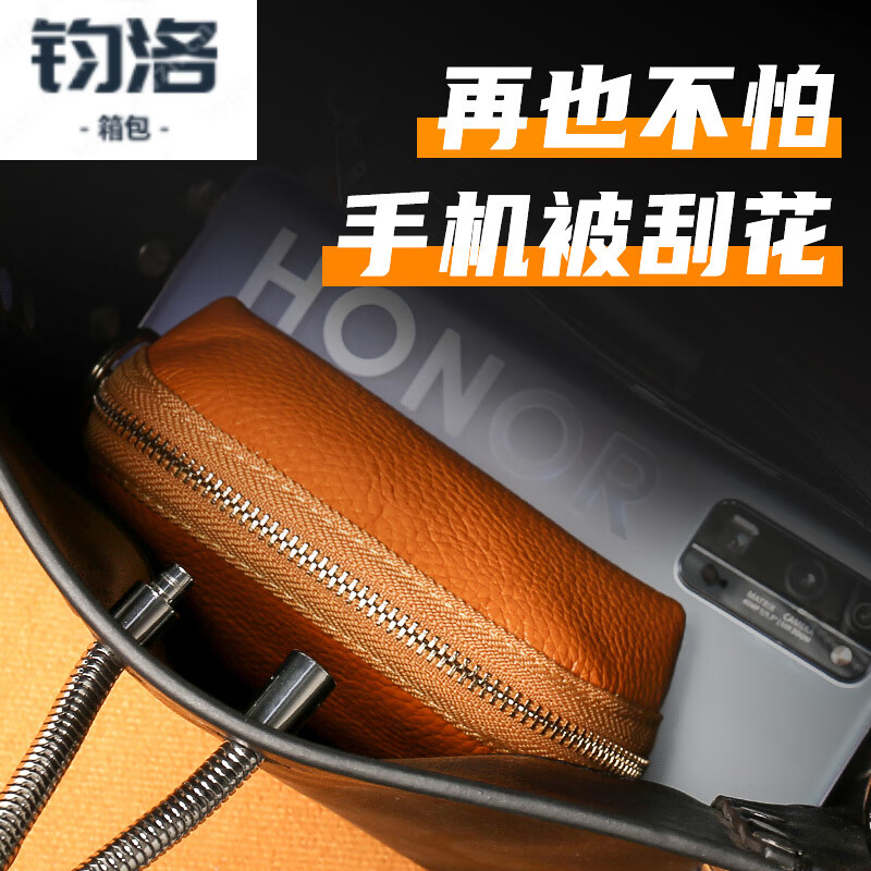 Jusen Kangaroo Universal Car Key Bag Women's Compact Storage Korean Simple Cute Large Capacity Mini Key Bag Cover Home Light Blue Dumpling Bag