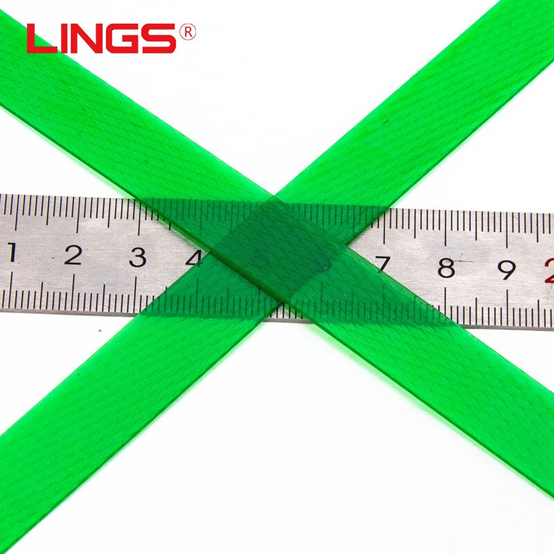 LINGS pet plastic steel packing strap 1608 upgraded transparent model without paper core weighs 20kg and is about 1300m long. Bundling straps manual packaging straps packing plastic straps strapping straps