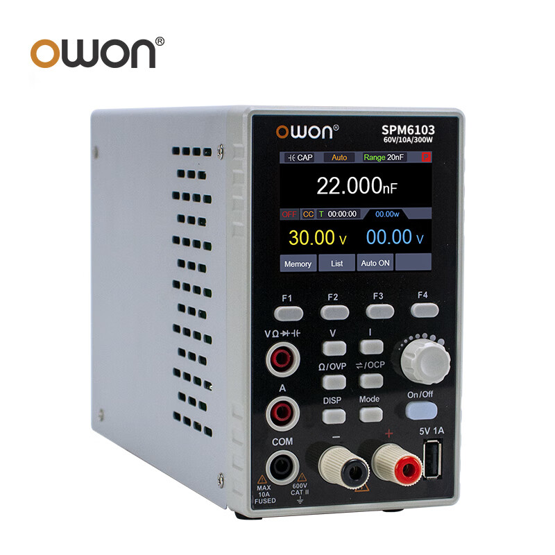 Owon SPM6103 DC source meter programmable power supply programmable 300W/60V/10A four and a half digit multimeter
