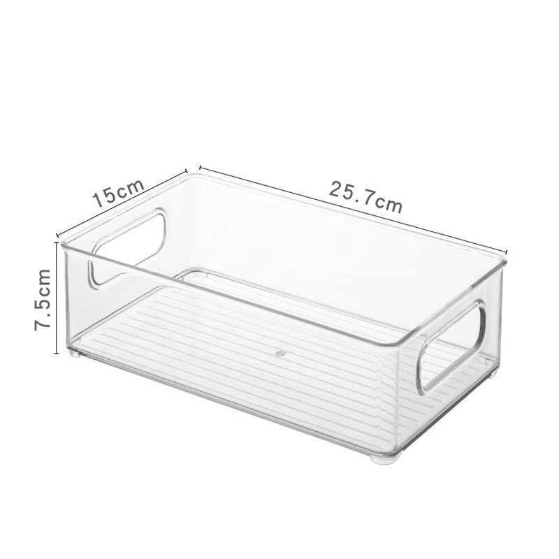 Retrograde Fish Desktop Storage Transparent Acrylic Box Suitable for Student Stationery and Cosmetics Home Drawers Practical Large Square Box