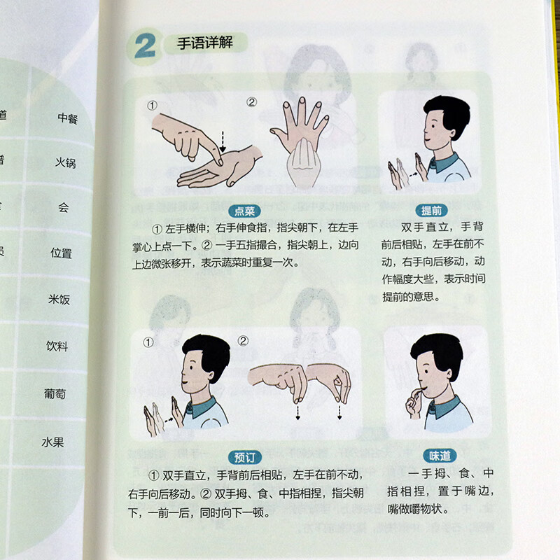 Free shipping, Chinese Sign Language basic tutorial book, fully illustrated, daily conversation translation, suitable for everyone to learn deaf-mutes, hearing-impaired training materials, dictionary, introductory dumb language encyclopedia, fully illustrated Chinese Sign Language, universal sign language that can be understood at a glance, edited by Lu Xiang