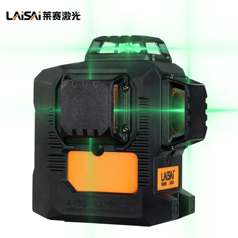 Laser laser level 12-line green light LSG6666 wall-mounted infrared high-precision water level meter strong light thin line 12-line green light LSG6666 single battery + base