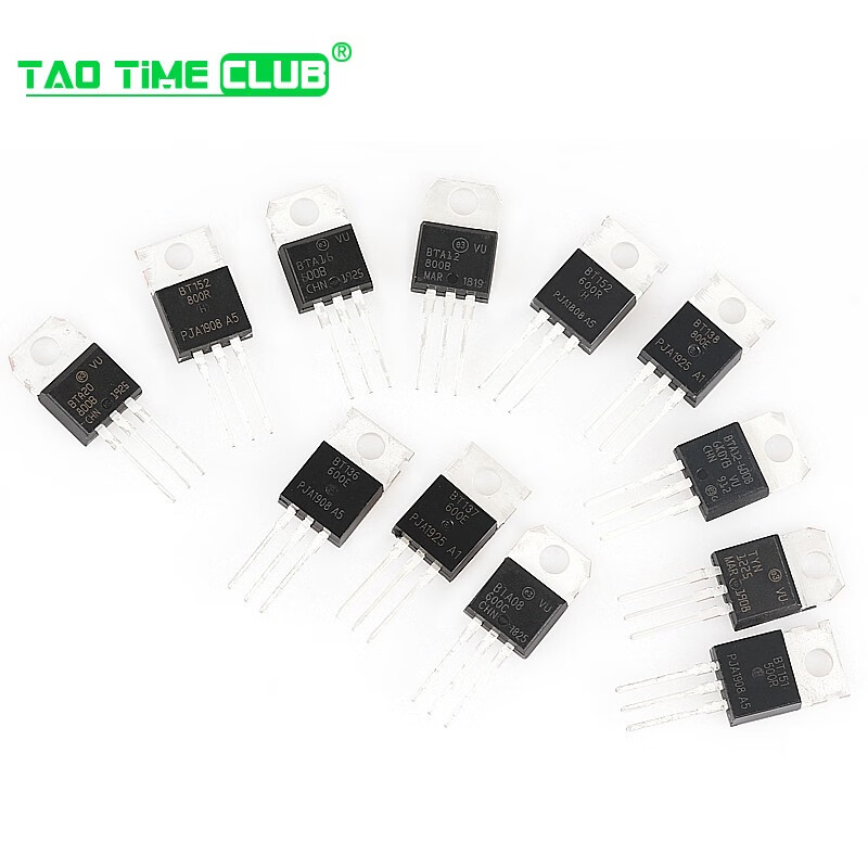 BTB16 BTA16-600B BT136/BT152 BTA24 single/bidirectional thyristor plug-in BT152-800R package TO220 (2 pieces)