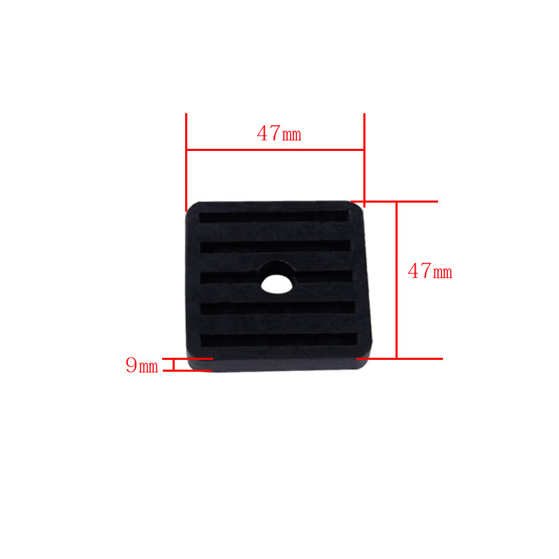 Yuruo universal air conditioner outdoor unit bracket rubber pad air conditioner shock absorber pad air conditioner base rubber pad square shock absorber pad 4 pieces