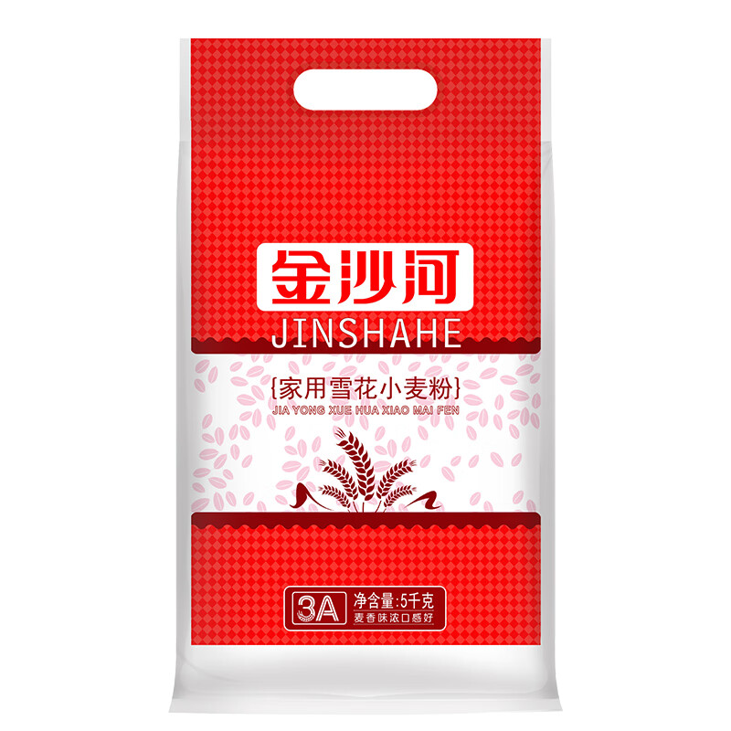 Jinshahe flour snowflake wheat flour household flour buns steamed buns dumplings hand-rolled baking white flour 10 pounds