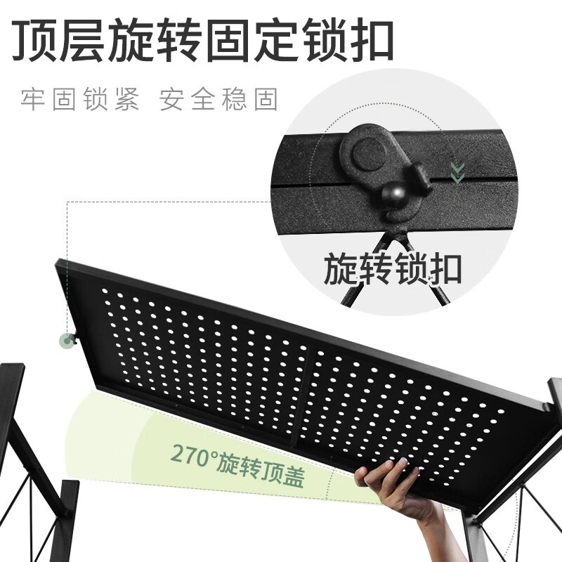 Shunyou kitchen storage rack installation-free foldable floor-standing storage rack household bathroom storage rack shelf SY-039