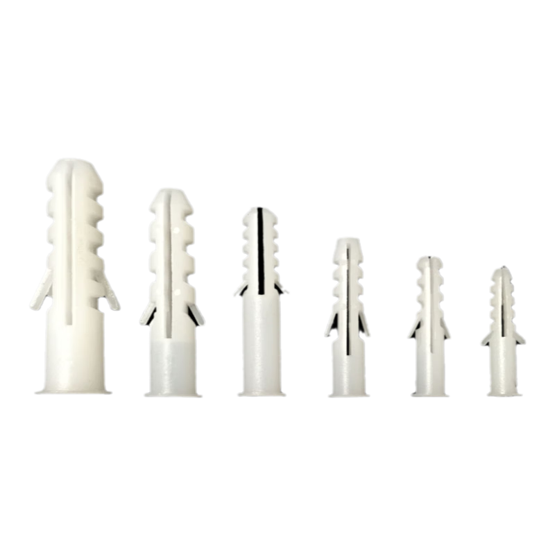 Weiwang national standard white plastic expansion tube/rubber plug with screws small yellow croaker plastic rubber plug expansion tube expansion screw bolt tube 5*25+iron screw M3*25 (250 sets)