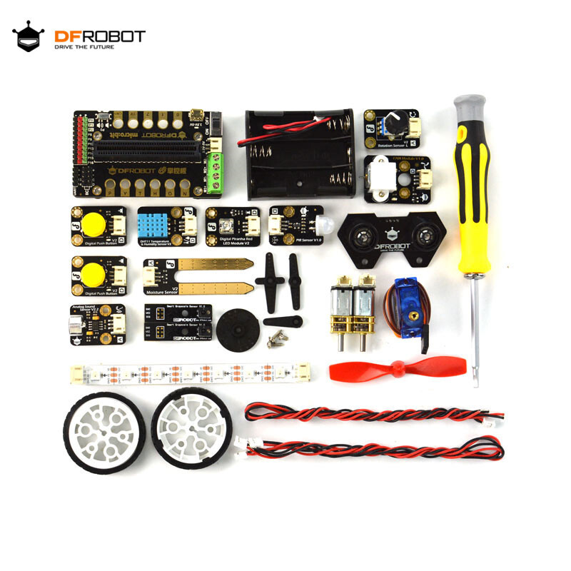 DFROBOT control board 2.0 programming machine entry learning kit, main control board microcontroller, supports the Internet of Things and python programming, control board sensor kit (excluding main board and cables)