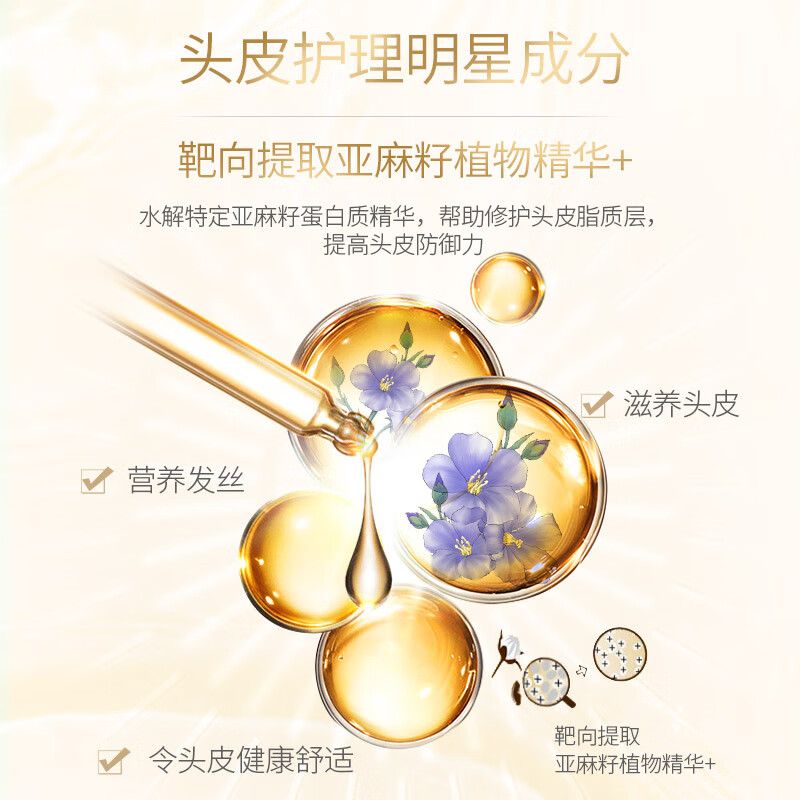 BEE&FLOWER Poetry Flower Fragrance Shampoo Flax Seed + Calendula Extract Shampoo (silky and smooth) 480ml