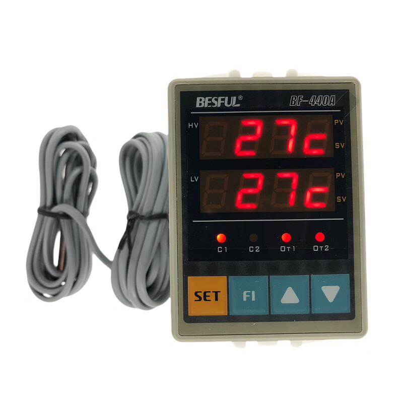 Bihe BF-440A dual probe temperature controller dual-way thermostat two-way hot water temperature switch Ling BF-440A 2 sensors