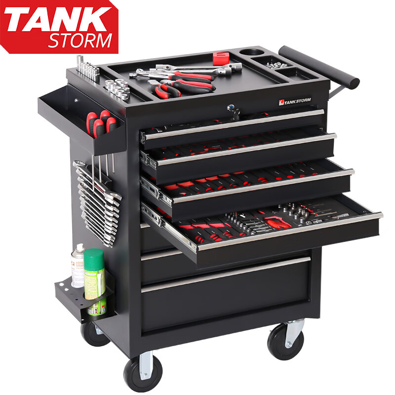 TANKSTORM tool cart auto repair cart multi-functional repair solution mobile tool box auto repair combination set TZ64H+313 pieces