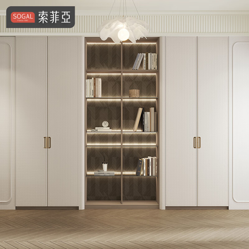 Sophia tatami bed cabinet multi-functional small bedroom tatami wardrobe integrated storage desk study bookshelf single bed Yuan / (+389 upgraded tatami)