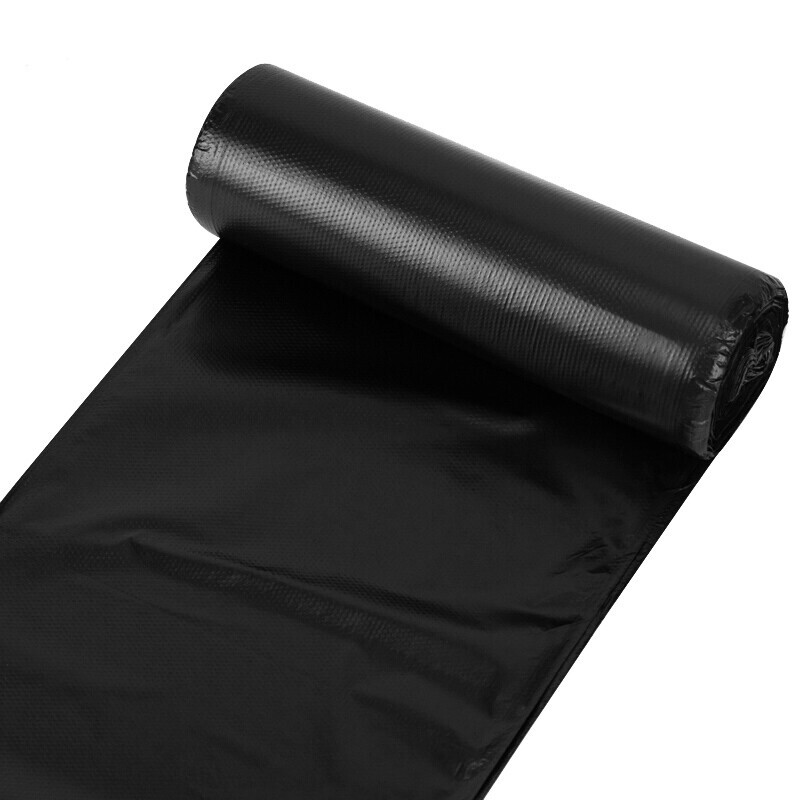 Lide flat mouth garbage bag black 45*50cm 150 pieces household affordable 5 roll plastic bags