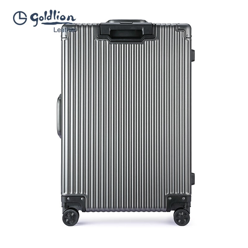 Goldlion Luggage Large Capacity Checked Code Box Lightweight Travel Trolley Case for Men and Women New Year Gift for Men Silver Gray TSA Code Lock 20 Inch (Carry-on Case Suitable for 3-5 Days Short Distance)