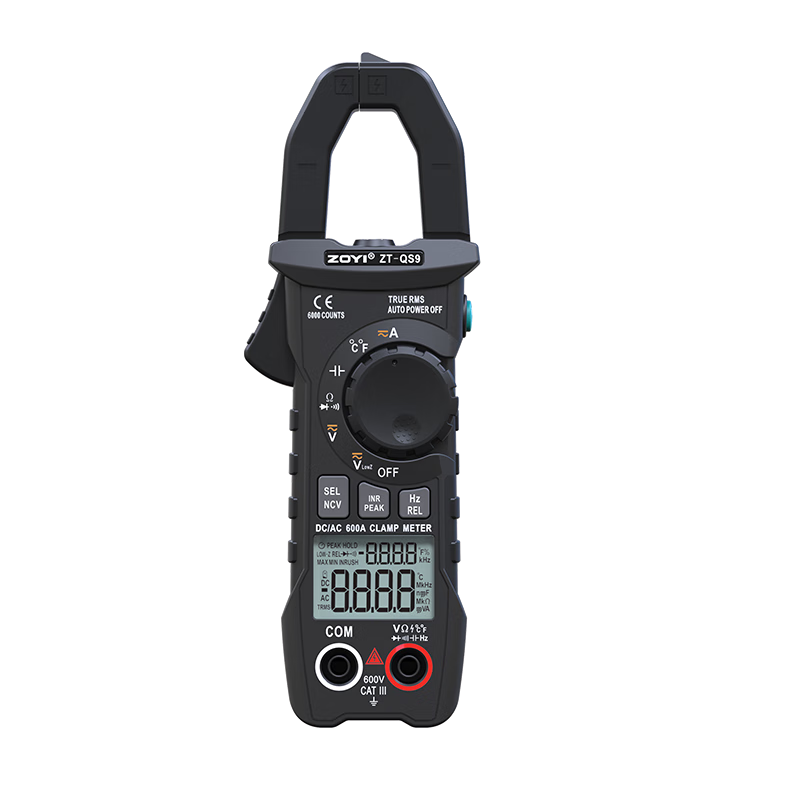 ZOYI electrician's automatic range digital display clamp meter high-precision anti-burn multimeter AC and DC voltage and ammeter ZT-QS9 ZT-QS9 AC and DC (can measure AC and DC)