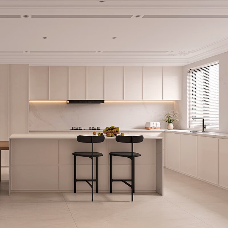 Wen Yijia customizes the whole house, customizes modern French cream style whole cabinets for small apartments, customizes kitchen cabinets and furniture, makes an appointment to measure and design 1 meter