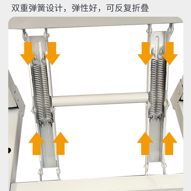 Hanfeng computer table home folding table leisure long table office training study table desktop table steel wooden floor stall table 80*40*75cm thickened round tube single layer