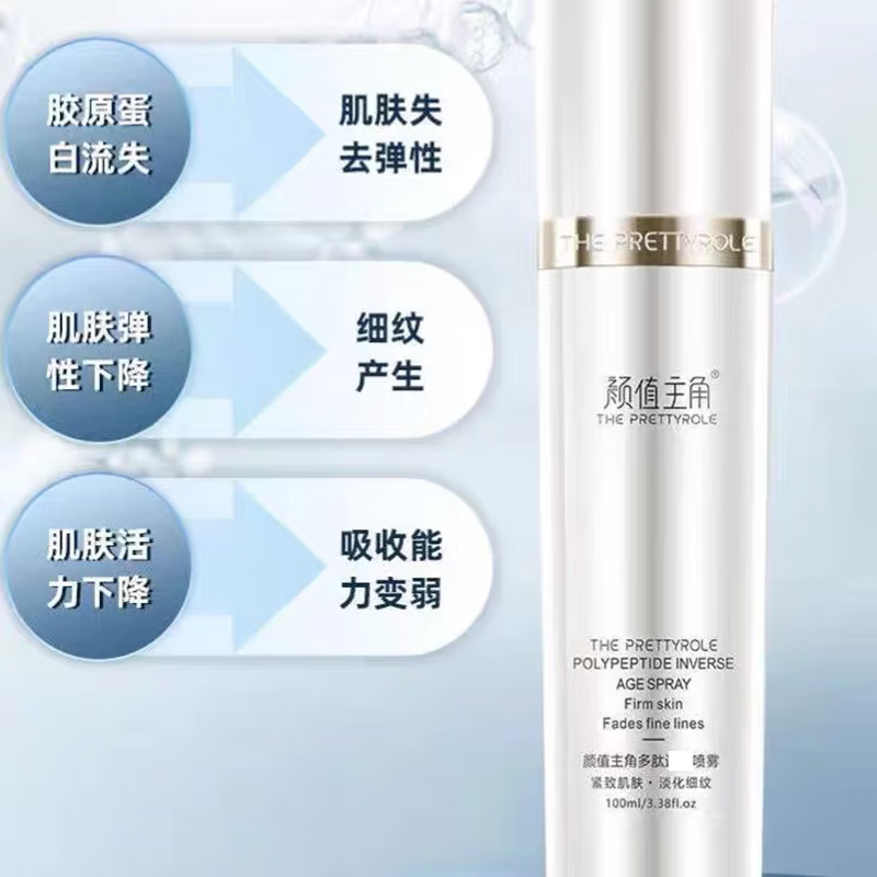 Beauty Protagonist Body Set Children's Face Spray New Polypeptide Spray Hydrating, Moisturizing, Brightening Skin Color, Anti-Wrinkle, Lifting and Firming Polypeptide Spray 2 Bottles