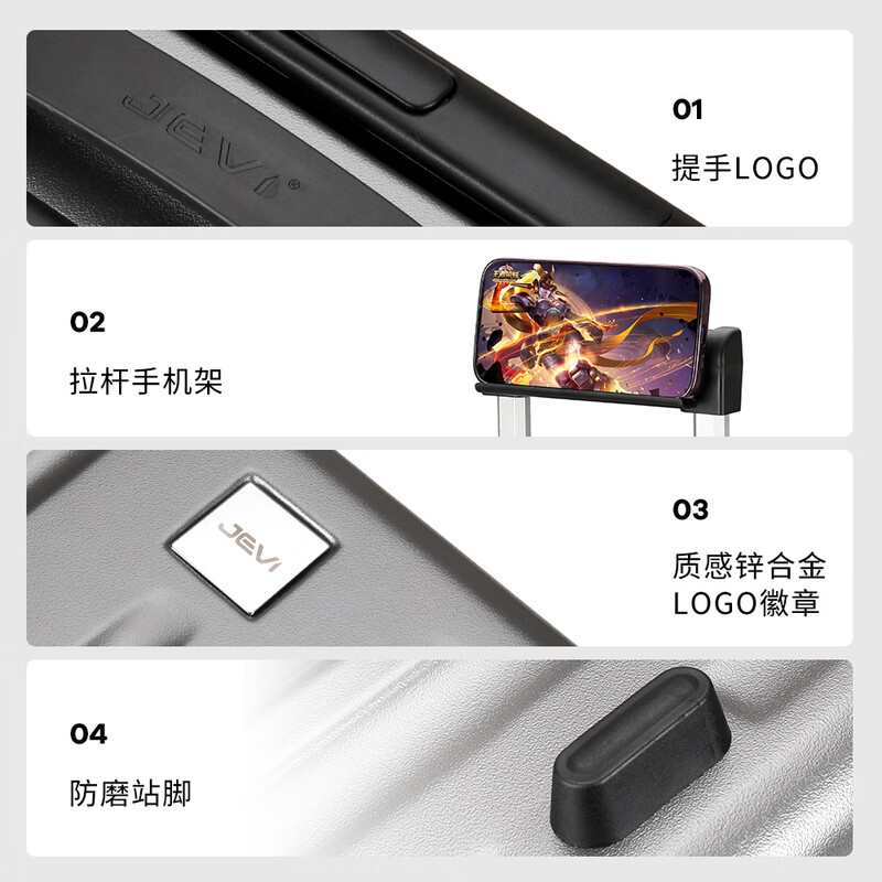 Extremely (JEVI) suitcase suitcase 20-inch trolley case universal wheel female male student password business travel boarding case