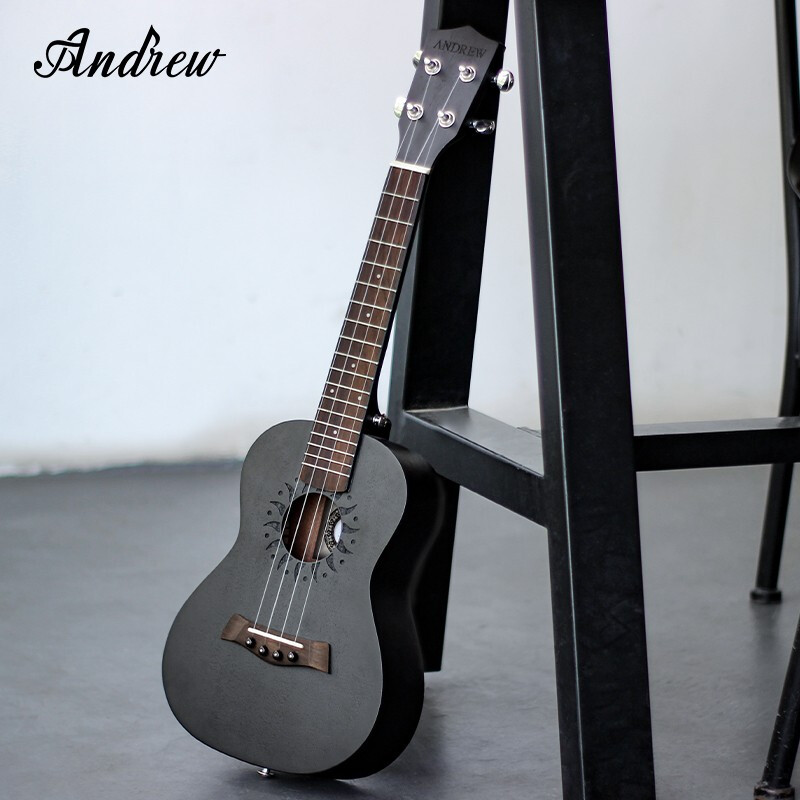 ANDREW Ukulele 23-inch small guitar beginner children's ukulele 23-inch Dark Knight gift pack