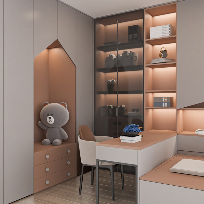 Zhibang integrated kitchen cabinets, whole house custom-made kitchen space, bedroom space, multi-functional wardrobe, custom-made OSUN core board 1 ( )