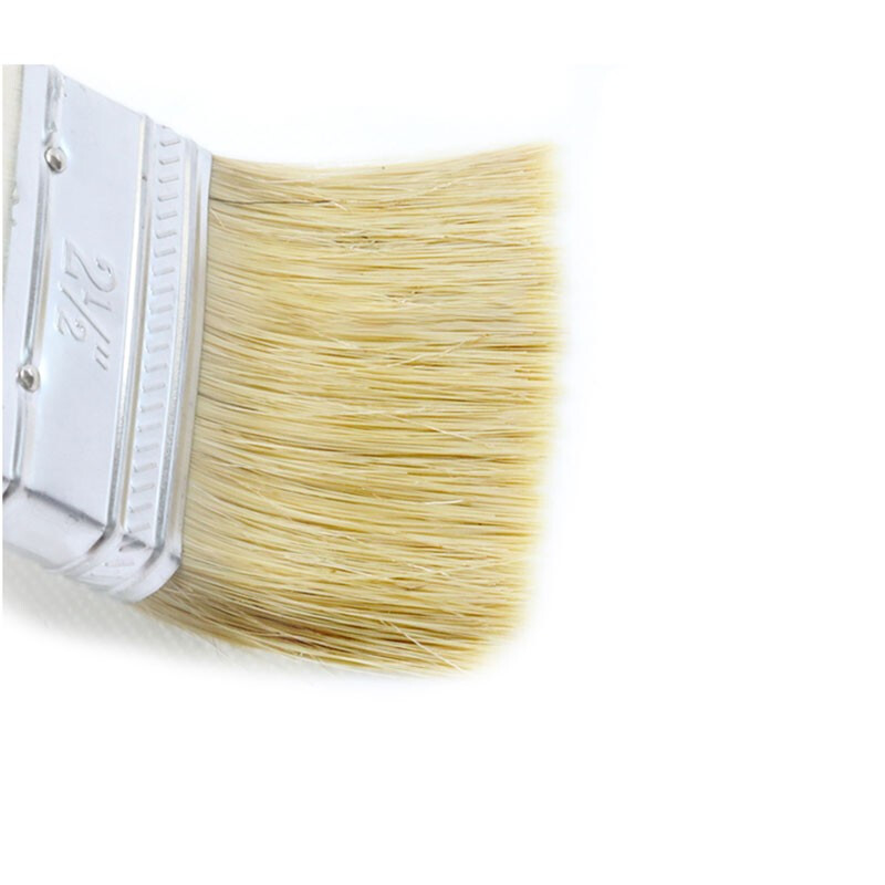 Bingyu BYyc-255 wooden handle brush barbecue brush cleaning boat brush thickened pig hair paint brush 2 inches 10 pieces