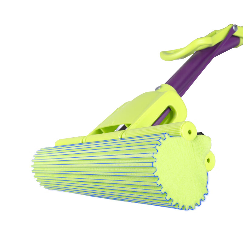 Miaojie collodion mop 27cm pole length 120, a total of 2 rollers, lazy household, one mop, hand-wash-free sponge to absorb water