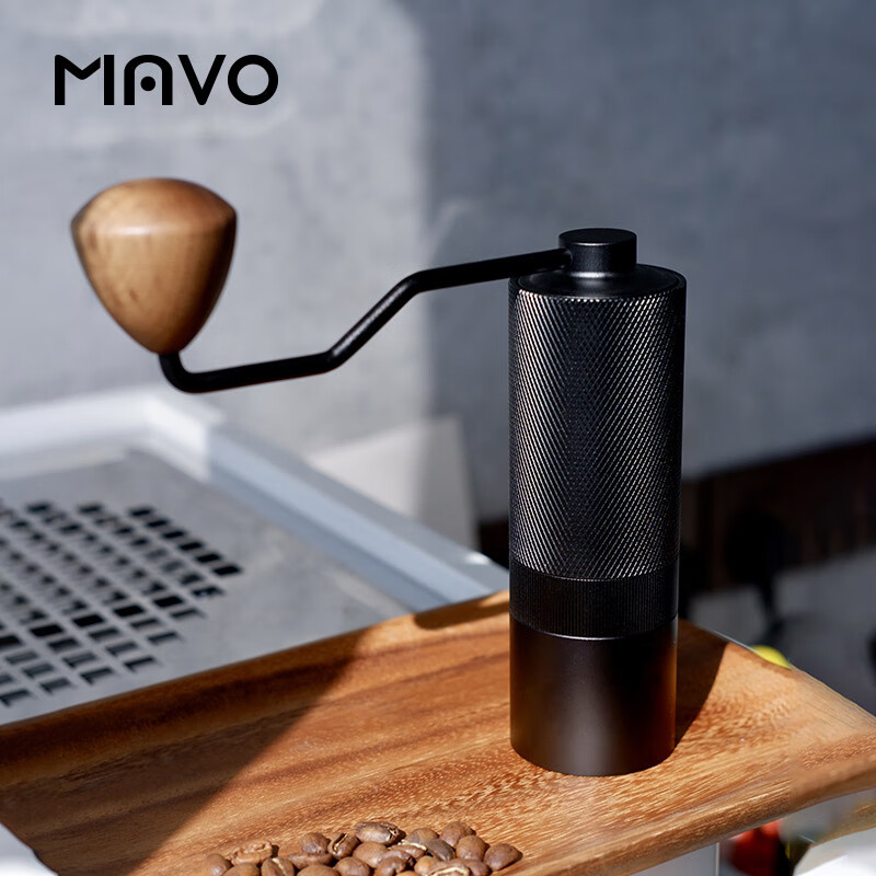 MAVO Wizard Hand Grinder Coffee Bean Grinder Hand Grinding Coffee Bean Grinder Hand CNC Grinding Core 2.0 Obsidian Black-All-purpose Edition