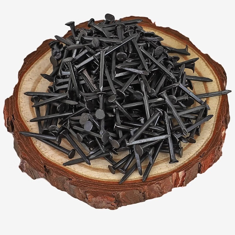 Ice can nail shoe nail repair wood board small nail round head leather nail autumn leather mini iron nail large head carpentry nail repair shoe small total length about 13 mm, 50 grams, about 225 pieces