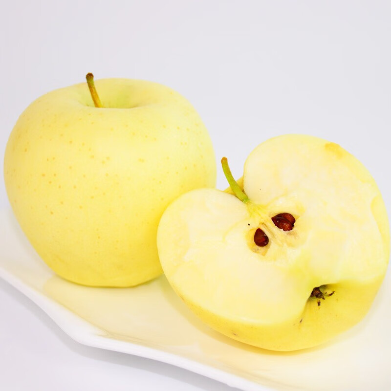 Sweet and drunk Yantai Apple Yellow Marshal Noodles Apple Golden Marshal Yellow Banana Shandong Fresh Fruit Seasonal Whole Box Fresh Fruit Net Weight 4.5 catties 75mm