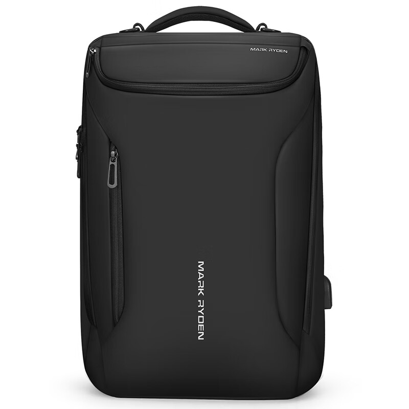 Marco Leiden Backpack Men's 17.3-inch Laptop Bag Business Backpack School Bag MR9031 Elite Black Upgraded Model