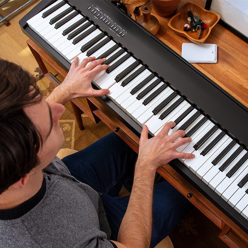 Roland Electric Piano FP30X Heavy Hammer Portable Electronic Piano for Adults and Children Beginners Entry-level Smart Grade Examination Piano FP30X Black + Original Wooden Frame + Three Pedal + Accessories