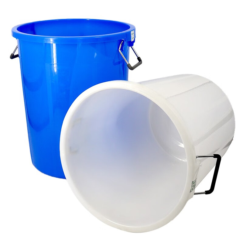 Jin Gu Lao KCAA-157 large capacity trash can bucket round storage bucket large thickened plastic drum 100L blue without lid