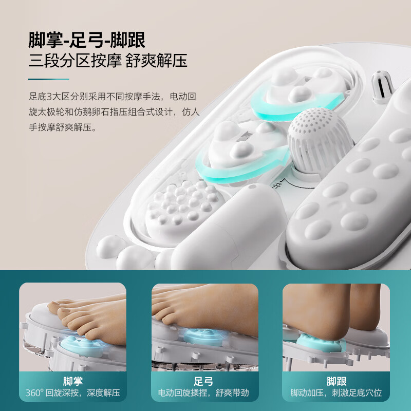 Philips (PHILIPS) small white bucket foot bath bucket for lying down and no-wash electric massage foot bath basin fully automatic constant temperature heating foot bath basin 3212F New Year gift practical birthday gift