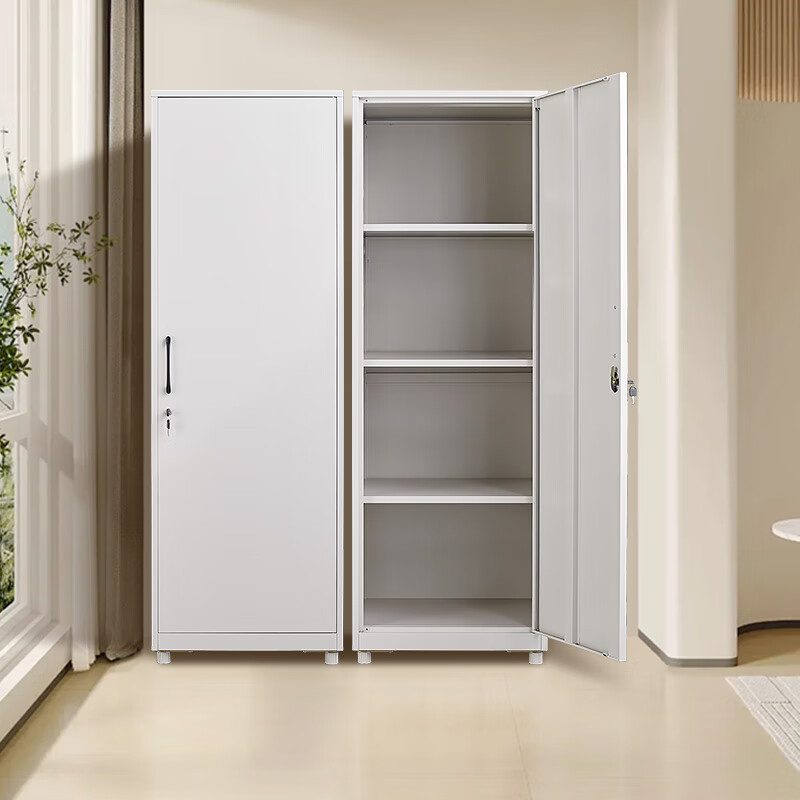 Steel storage cabinet integrated wall-mounted household living room balcony sundries storage cabinet deepened large capacity iron cabinet 1640 height * 500 width * 400 depth mm single door horizontal panel 0.7mm