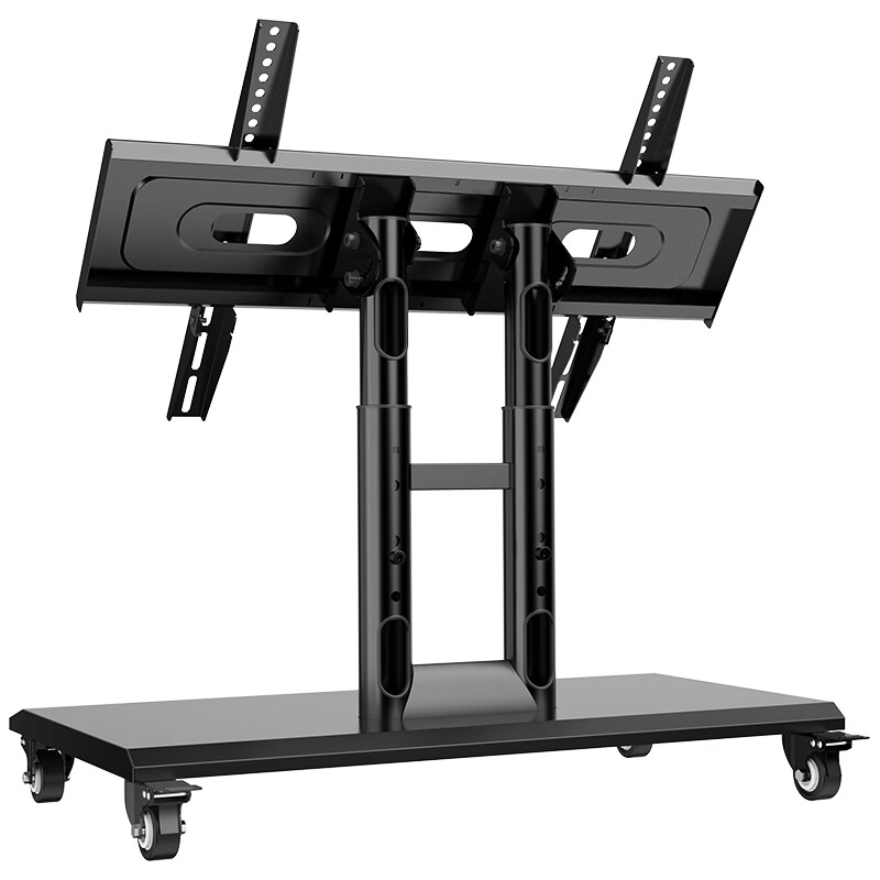 Kaloc short TV bracket 32-75 inches beveled display floor-standing mobile cart stage conference room chairperson's desk review touch all-in-one machine 90-degree flip TV bracket 32-75 inches suitable/WT75 black